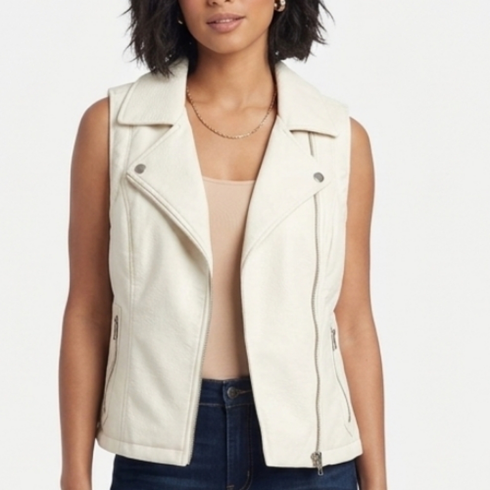 White Bebe vest